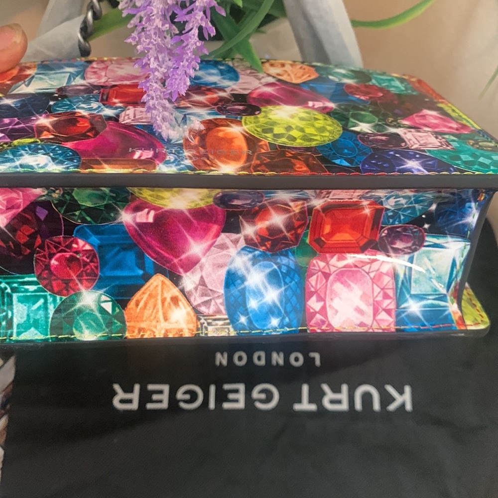 Kurt Geiger London Small Shoreditch Embellished Leather Crossbody Bag - Picture 15 of 17